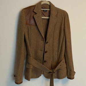 Ralph Lauren Herringbone Jacket with Removeable Belt Size 6